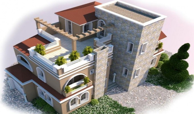 تصميم منازل 3D - خليفيات متنوعة لبيوت 3D 6437 8