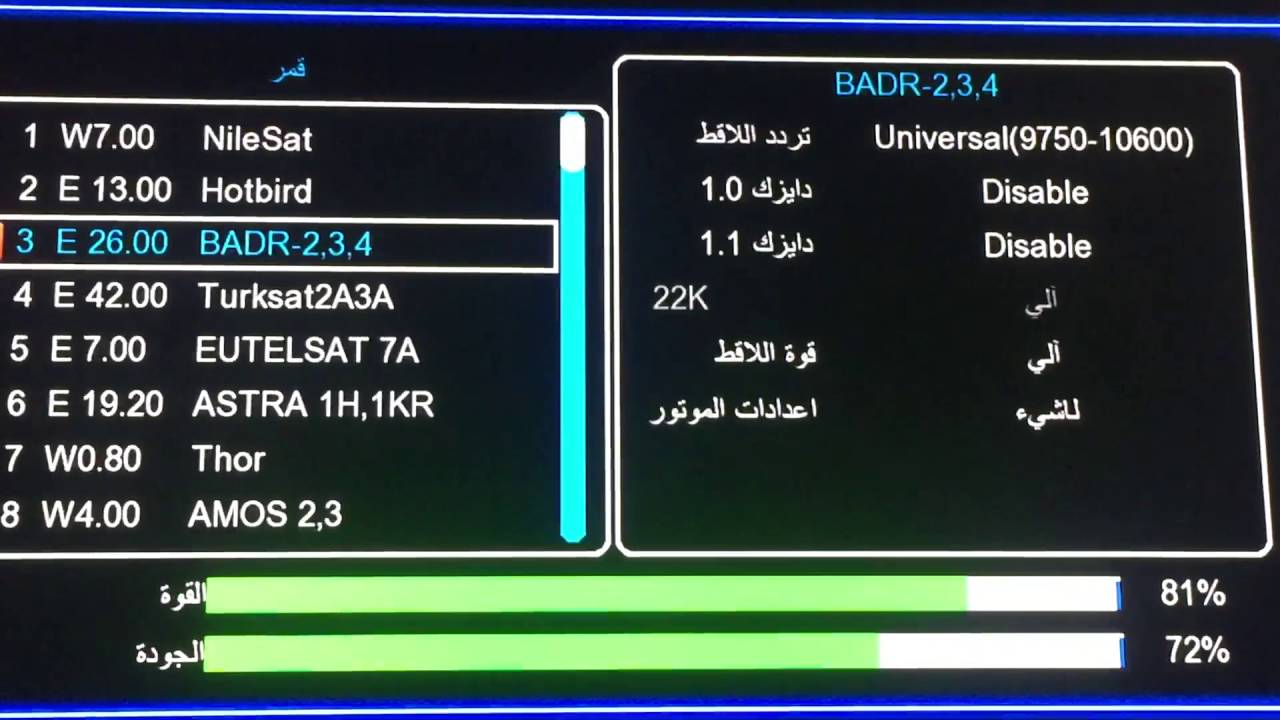 ترددات برو سبورت ، احدث تعديلات القنوات علي نايل سات 1161 1