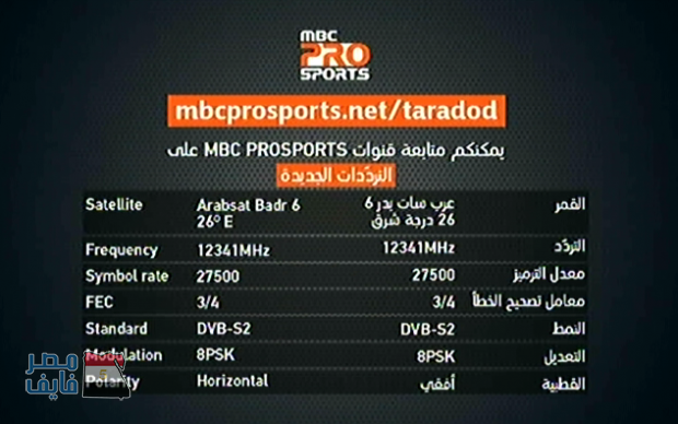 ترددات برو سبورت ، احدث تعديلات القنوات علي نايل سات 1161