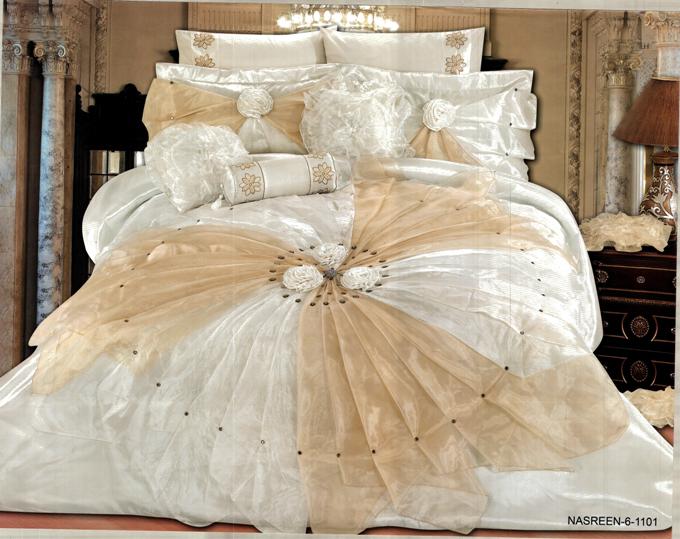 اشكال العرسان سرير للعروسة لمفارش مختلفه مفارش وجديده