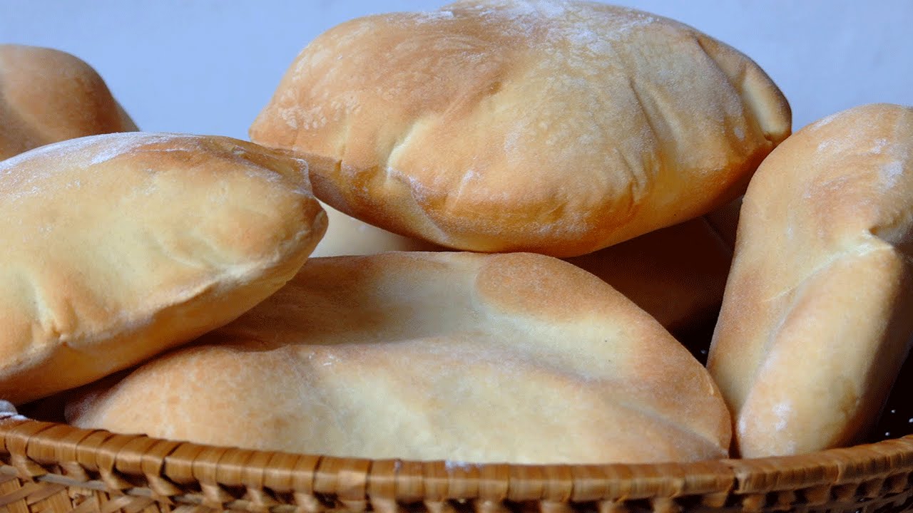 الخبز السرية الشهي اللبناني بتكاته طريقة عمل وحركاته