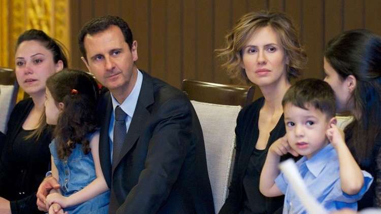 الاسد الرئيس السوري بشار بنت زين صور