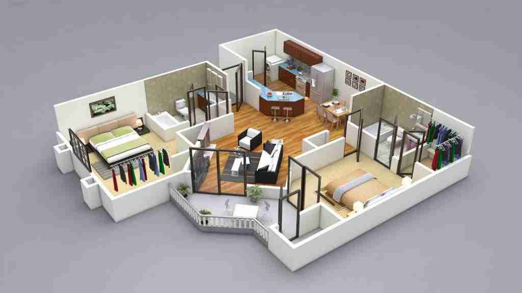 تصميم منازل 3d , خليفيات متنوعة لبيوت 3d - رهيبه