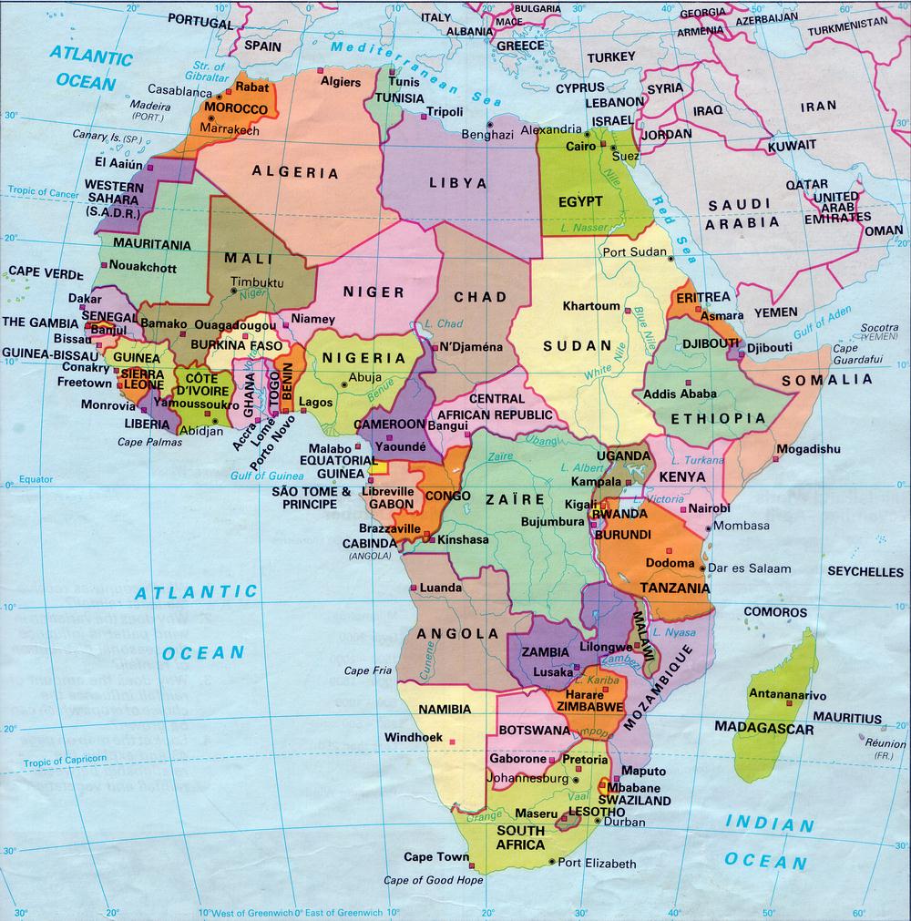 افريقيا التي الدول تعرف توجد جميع دول علي في قاره