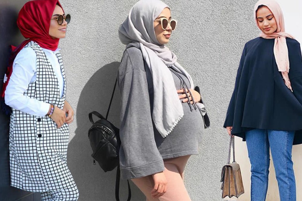 الحامل الحوامل بالحجاب لبس للمحجبات ملابس