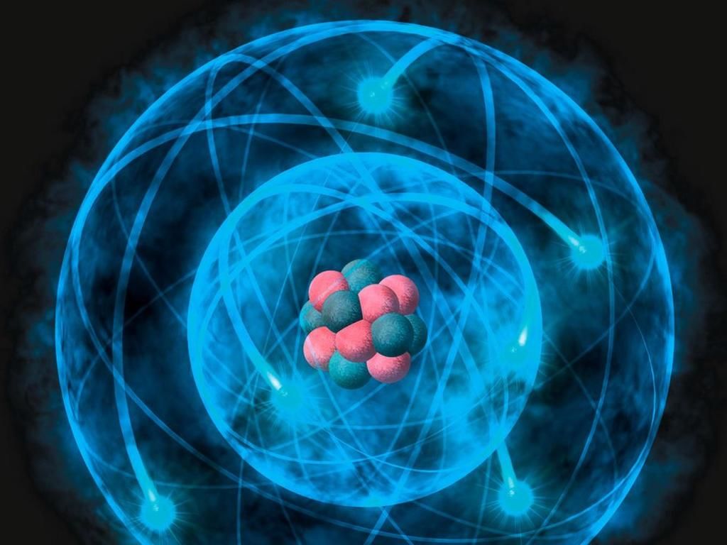 البروتون الذرة جزء شحنة كهربائية لة مكونات من هو