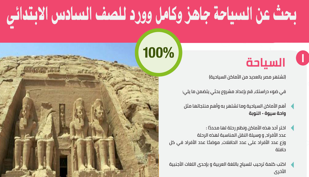 السياحة السياحه اهم تعبير عن عناصر فى للتعبير مصر