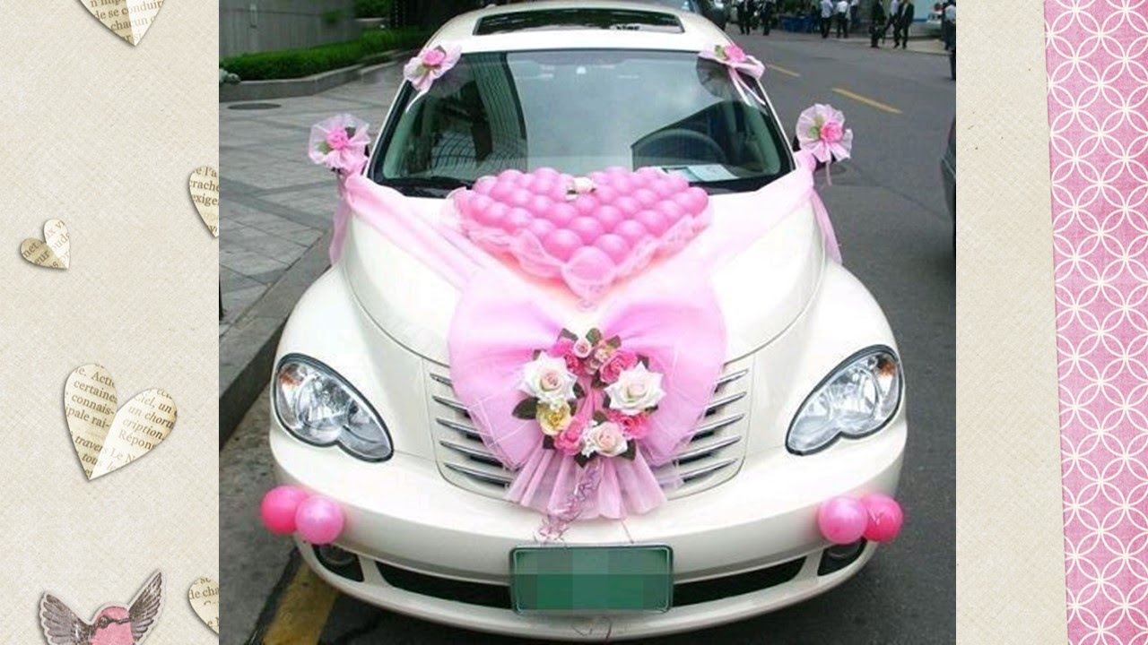 افكار الجمال الزفاف العروس تزيين رائعه سيارة سياره في لتزيين وغايه